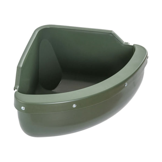 Hranitoare plastic colt 31 litri cu margine protectie verde