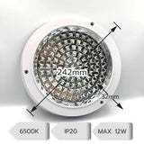 Plafoniera LED Rotunda pentru Bucatarie, 12W, Ø242x32mm, 6500K