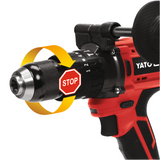 Autofiletanta cu percutie Yato 18V, 75Nm, fara acumulator, mandrina metalica 13mm, motor fara perii, 3 moduri de lucru, greutate 1.4kg - vedere 5