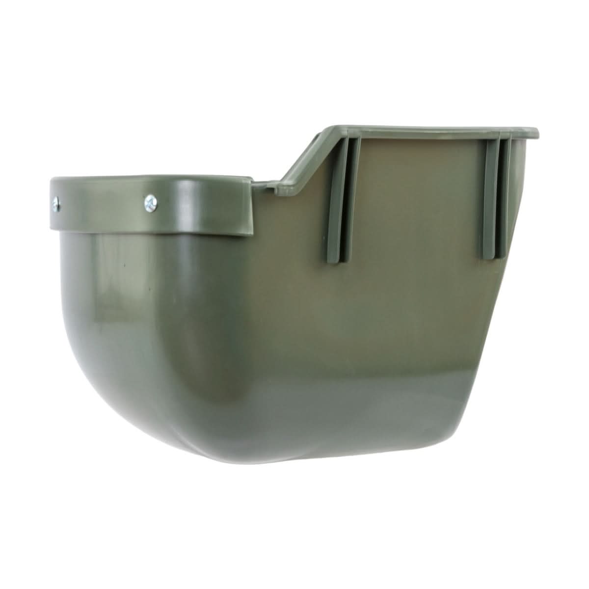 Hranitoare plastic colt 31 litri cu margine protectie verde