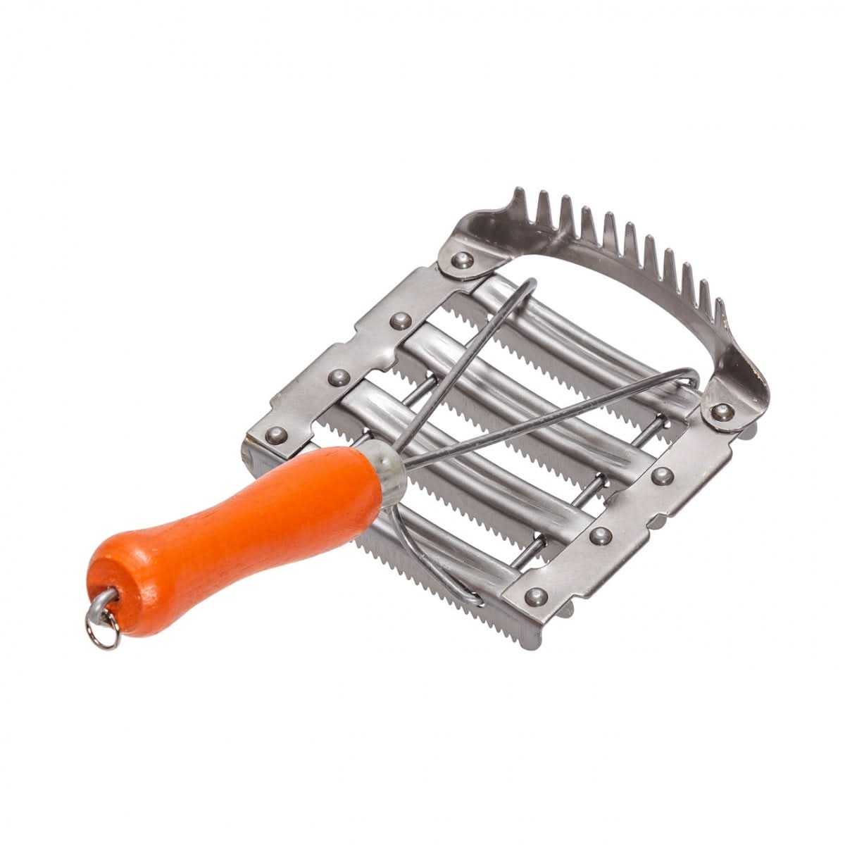 Perie metalica dintata cu pieptan de coama pentru curatarea pielii si parului cabalinelor