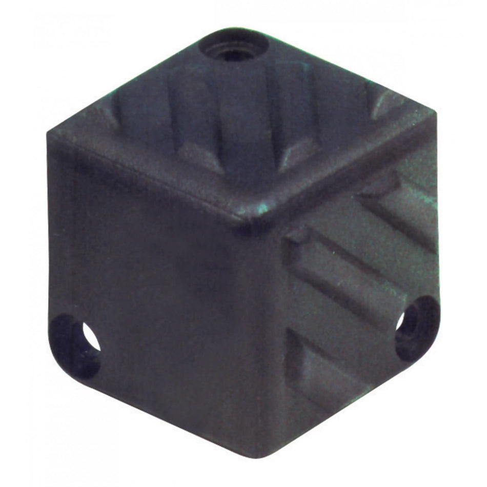 Colt protector pentru boxa, 40x40x40 mm, plastic dur, negru, set 8 buc