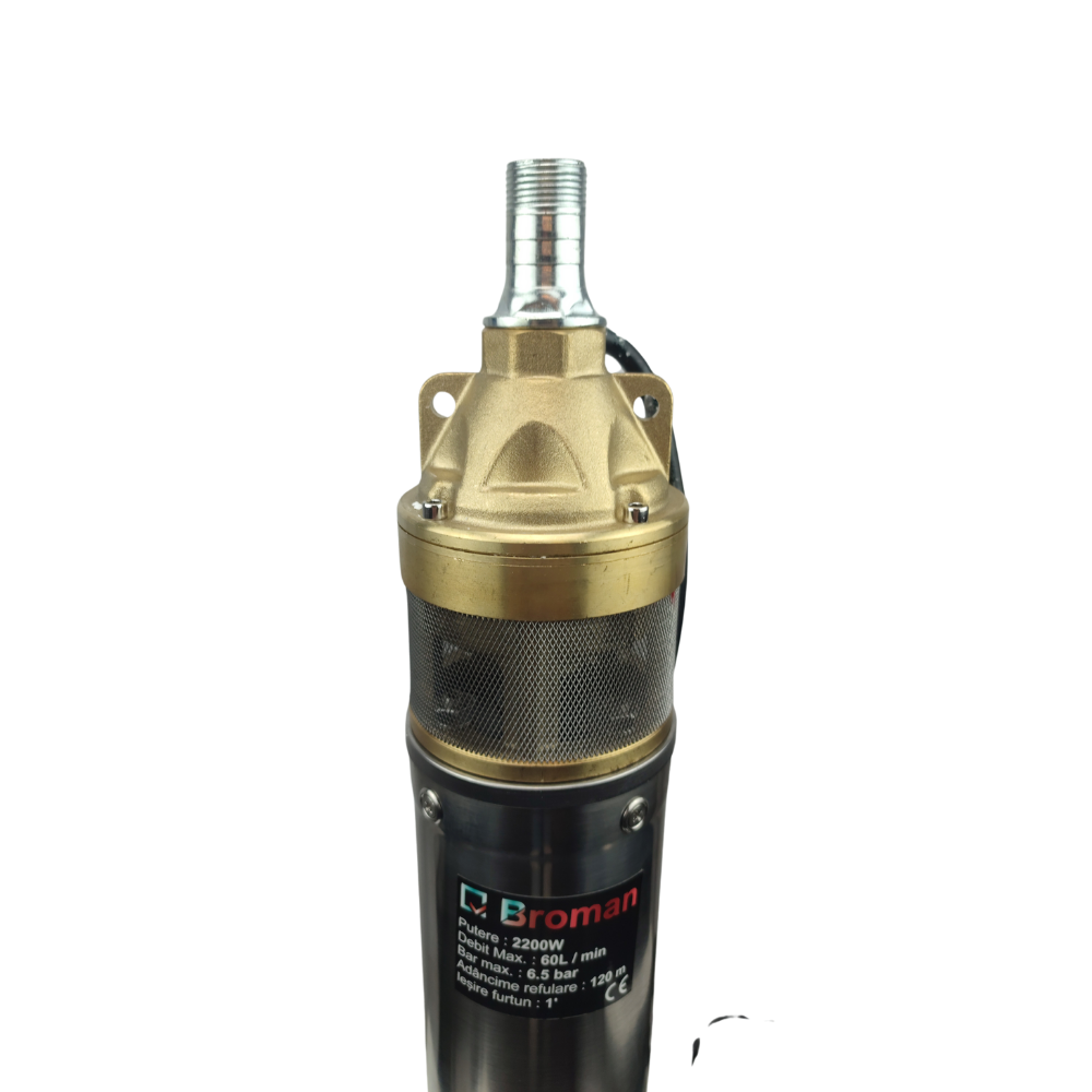 Pompa submersibila apa Broman SKM-150, 2.2 kW, adancime maxima 120 m, iesire 1", protectie suprasarcina – ideala pentru puturi adanci