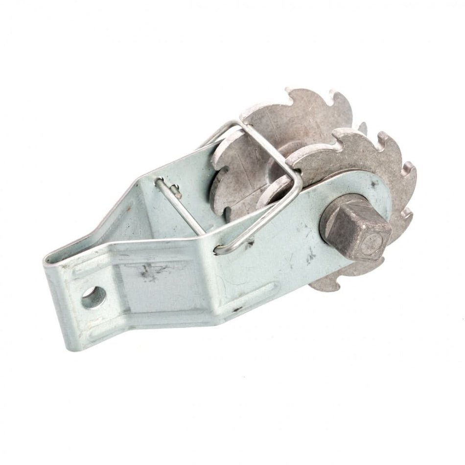 Dispozitiv cu clichet pentru tensionarea sârmei galvanizate - garduri electrice permanente