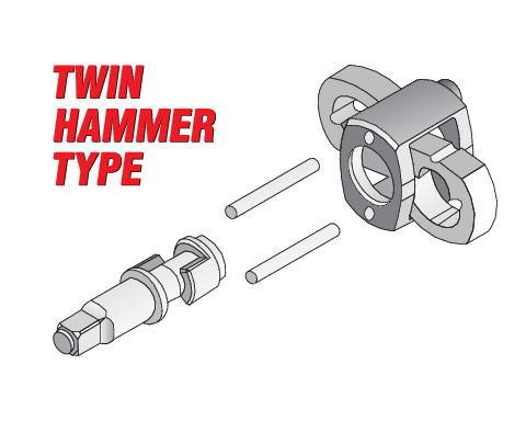 Pistol pneumatic 1/2" 550 Nm, impact Twin Hamer, profesional