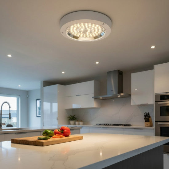 Plafoniera LED Rotunda pentru Bucatarie, 16W, Ø270x352mm, 6500K