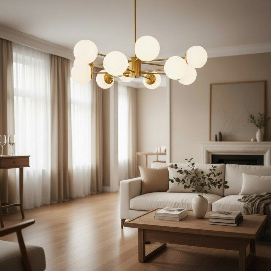 Lustra Cosmo Gold, 12xE27, 120W, 900x680mm, IP20