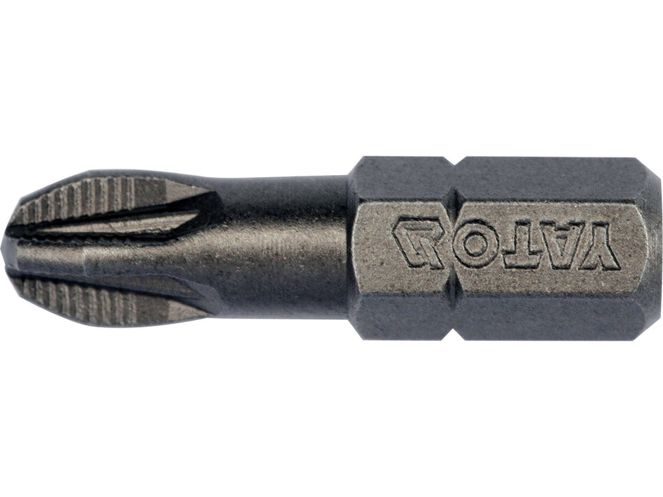 Set 10 biti PZ3 1/4" L25 mm, otel rezistent, compatibil surubelnite