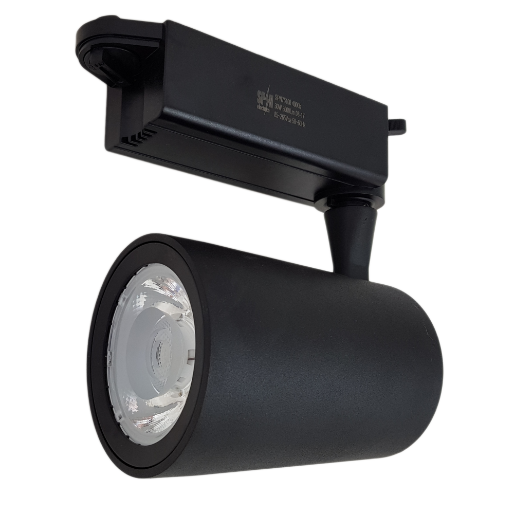Spot Sina Negru, 18W, 1340 lm, Ø76x150x130 mm