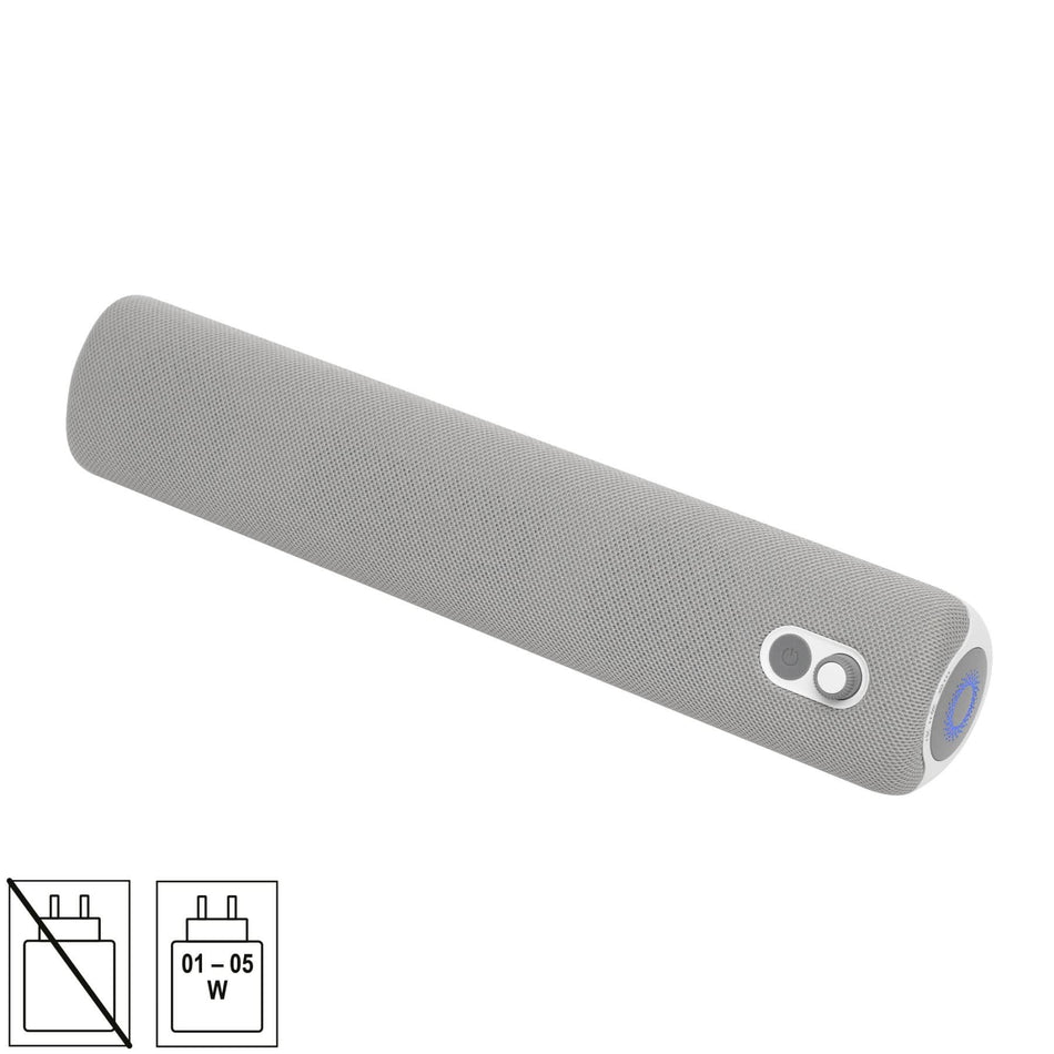 Boxa portabila SB 2000, Bluetooth TWS, subwoofer pasiv, microfon, baterie 10h, material textil, negru
