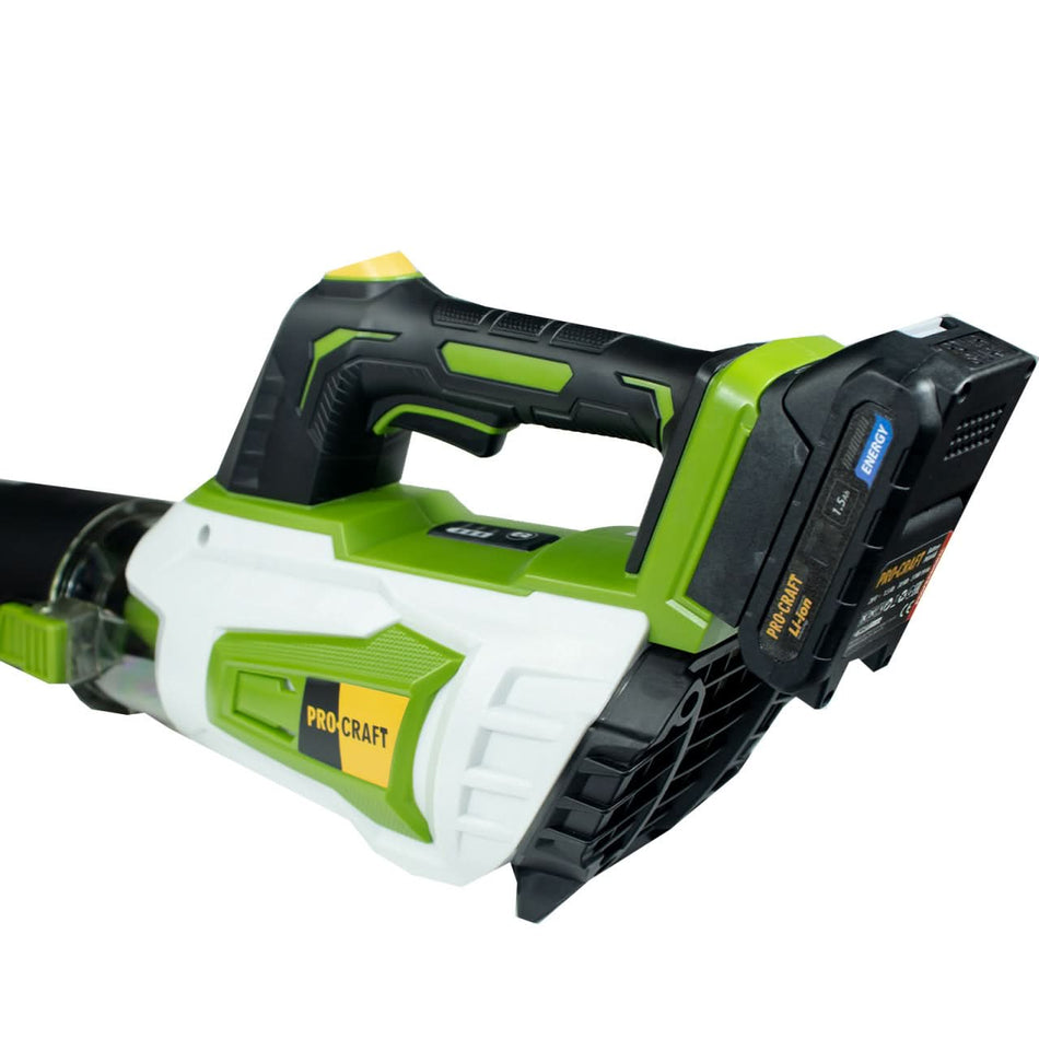 Suflantă pe Acumulator PROCRAFT PB20, 16000 rpm, 13,2 m³/min, 20V