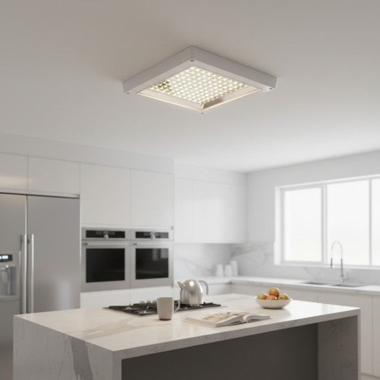 Plafoniera LED Patrata pentru Bucatarie, 12W, 230x230x35mm, 6500K