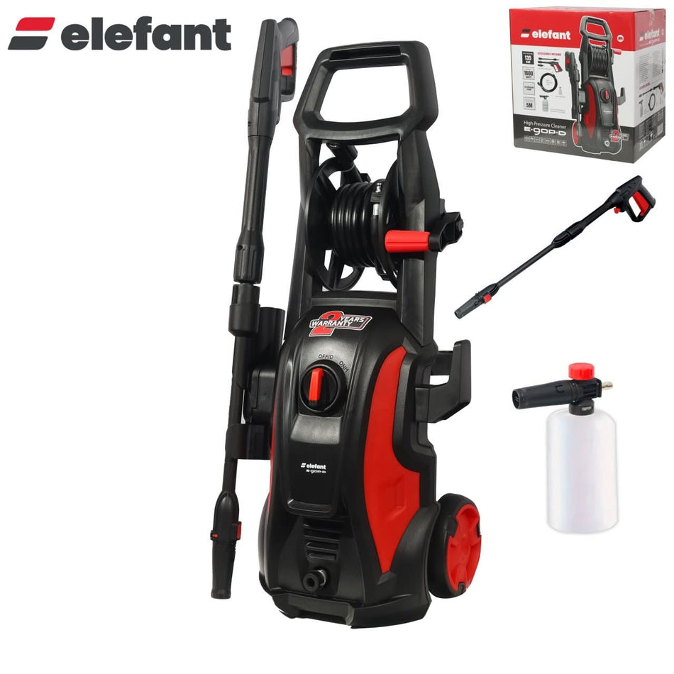 Aparat spalat cu presiune ELEFANT E-90P-D, 1600W, 90 bar, debit 468 l/h, pentru curte, masina si terasa