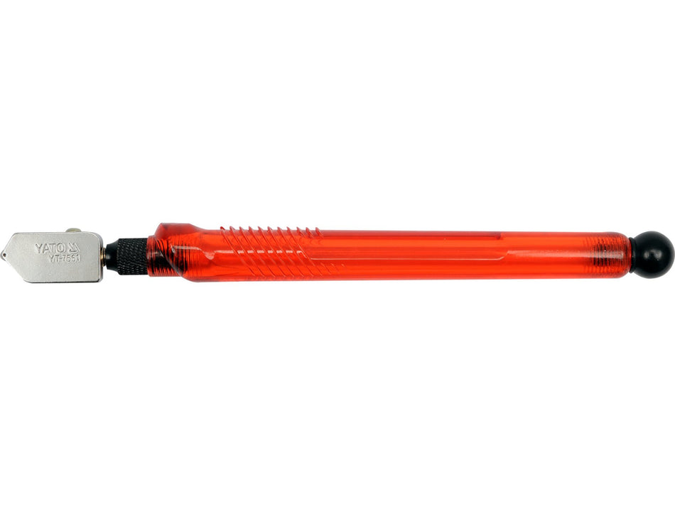 Diamant pentru taiat sticla cu ulei Yato – lungime 178 mm, roata tungsten