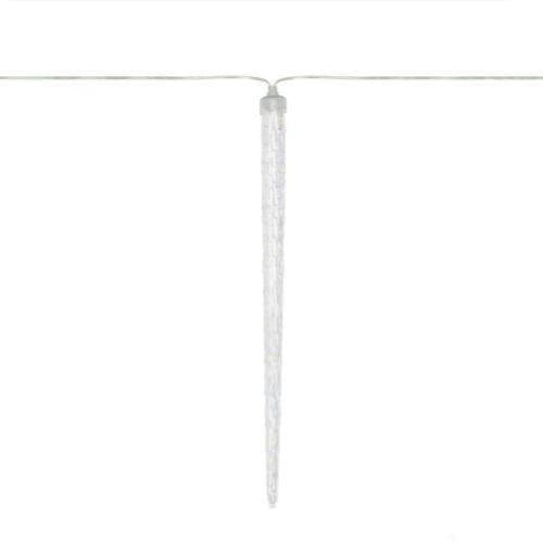 Ghirlanda luminoasa sloi de gheata, 8 buc, LED alb rece, efect topire, exterior IP44, adaptor inclus