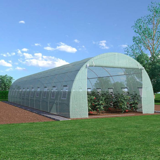Solar gradina ZEP 15x4x2.5 m, 60 mp, folie 240 g/mp UV, structura otel galvanizat 32x1.2 mm