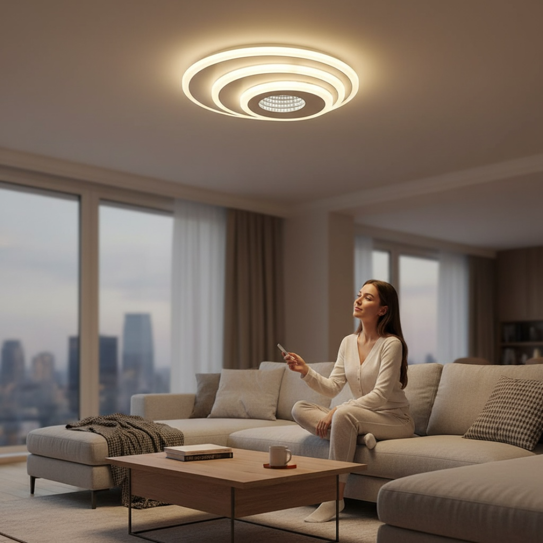 Plafoniera LED Albiorix 75W, 5000lm, 400x60mm