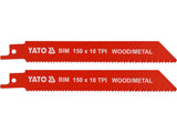 Set 2 lame fierastrau sabie Yato YT-33930, BIM, 150 mm, 10 TPI