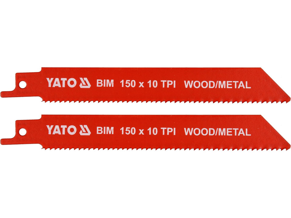 Lame fierastrau sabie BIM, 150mm, 10TPI, 2 buc – pentru taiere lemn si metal