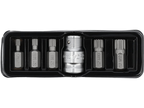 Set 5 biti Spline Yato YT-0414 cu adaptor - imagine produs 1