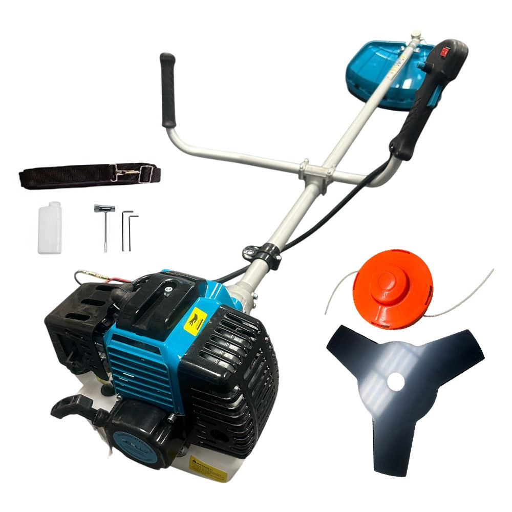 Motocoasa pe benzina Brillo BR-4200, 5.7CP, 52cc, 3 accesorii incluse, motor 2 timpi