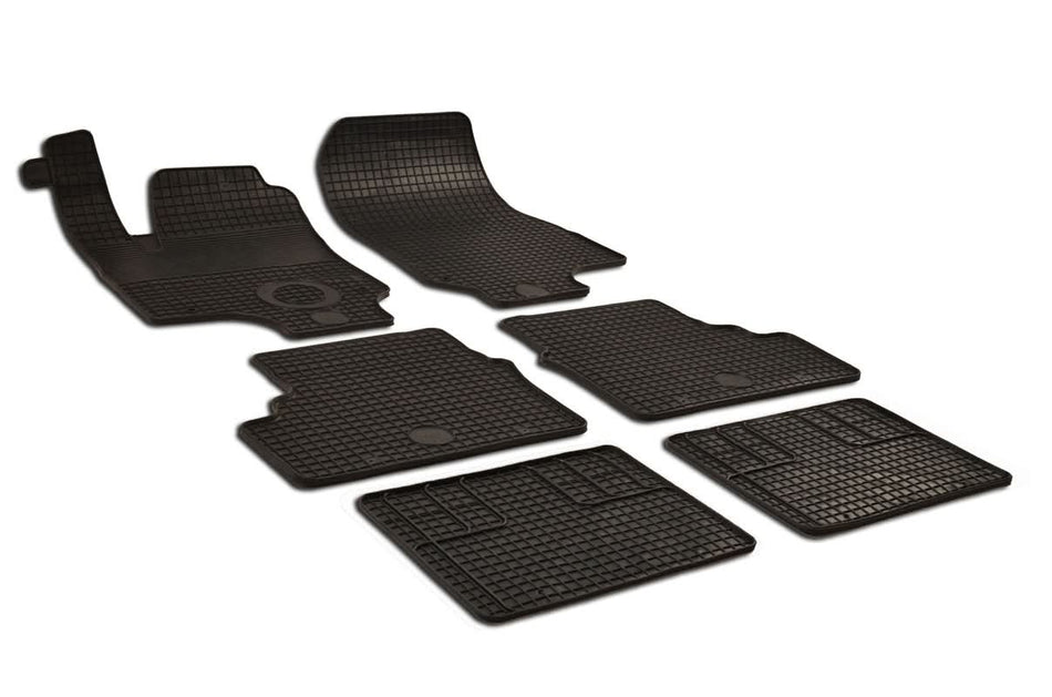Covorașe Auto Cauciuc Umbrella Gri Carbon pentru Opel Zafira A (1999-2004) - 6 Piese