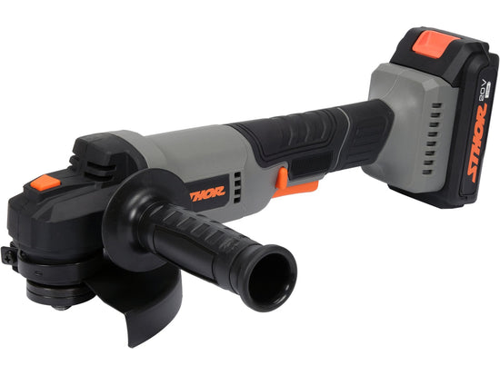 Polizor Unghiular STHOR 20V, 125mm, 1x2Ah, Cuplu Mare, Control Turatie