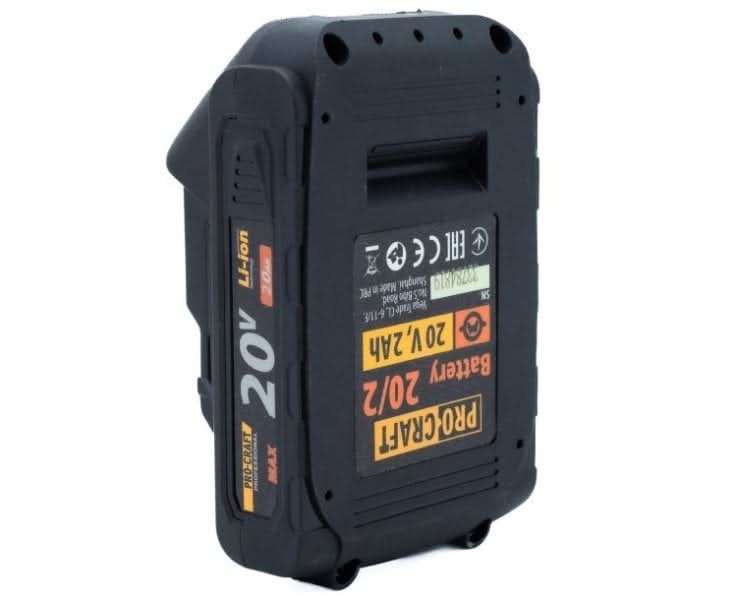 Acumulator Procraft 20/2, 20V, 2Ah, Li-Ion, 0.5 kg
