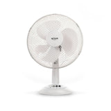 Ventilator de birou BOHM BLTF-1203, 40W, 12 inch, 3 viteze, protectie supraincalzire, alb