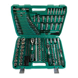 Trusa scule mecanic 216 piese, chei tubulare, clichet, biti, otel Cr-V