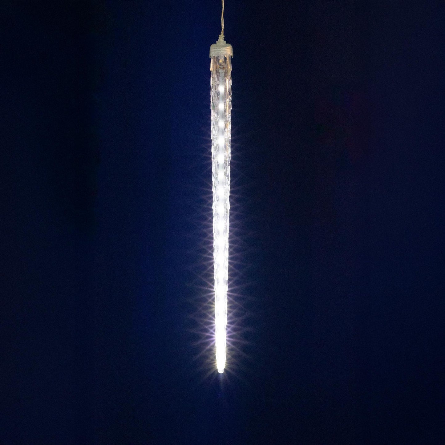 Ghirlanda luminoasa sloi de gheata, 8 buc, LED alb rece, efect topire, exterior IP44, adaptor inclus