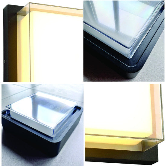 Aplica LED Lara, 15W, 1350 lm, 210x210x70 mm