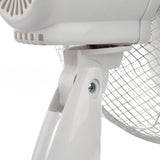 Ventilator de birou BOHM BLTF-1203, 40W, 12 inch, 3 viteze, protectie supraincalzire, alb