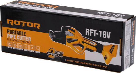 Foarfeca electrica pentru tevi  ROTOR RFT-18V, Brushless, 42 mm