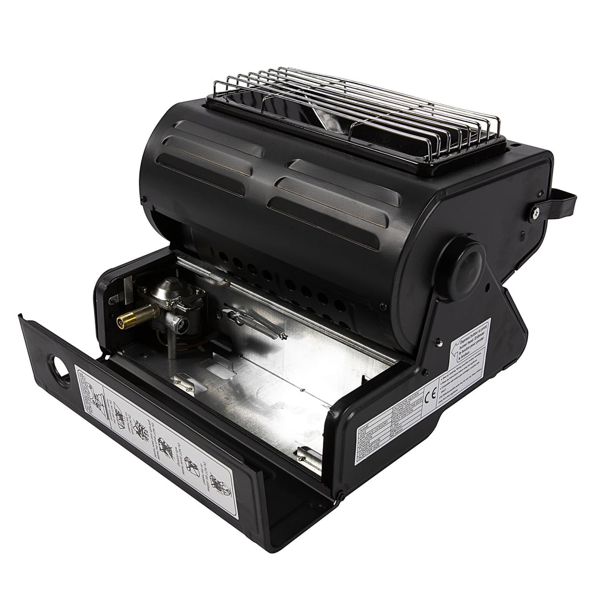 Aragaz portabil 2 in 1, 1,3 kW, arzator ceramic, piezo
