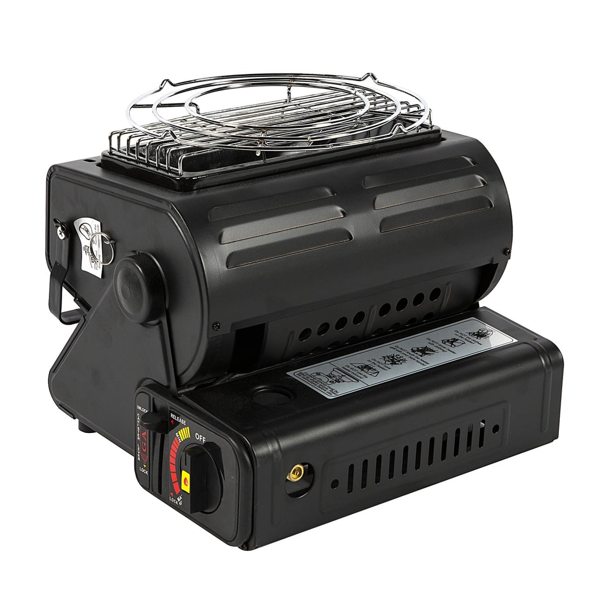 Aragaz portabil 2 in 1, 1,3 kW, arzator ceramic, piezo