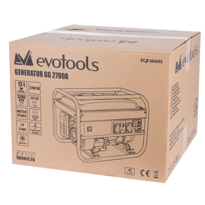 Generator EvoTools GG2700 , 2.5 kW, 2.7 kW