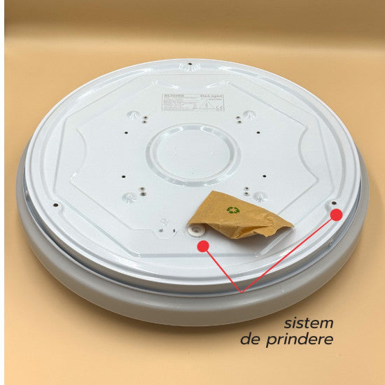 Plafoniera LED Milky 13W, 910 lm, 6500K, Ø280 mm
