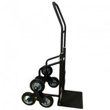 Carucior tip liza scari VivaTechnix VMD-1011, 6 roti cauciuc plin, 200 kg, maner telescopic
