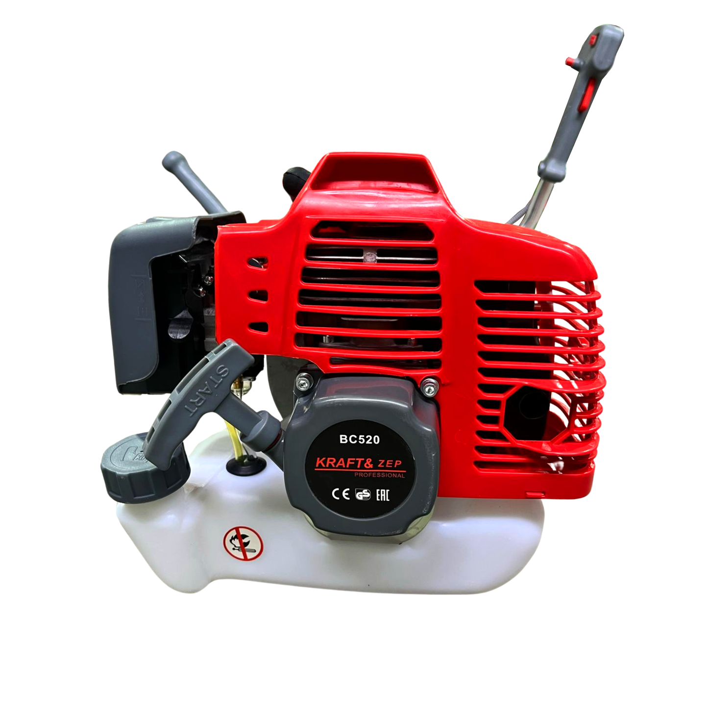 Motocoasa pe benzina Kraft&ZEP BC520, 5.1 CP, motor 52cc, 9000 RPM, disc + fir, trusa accesorii