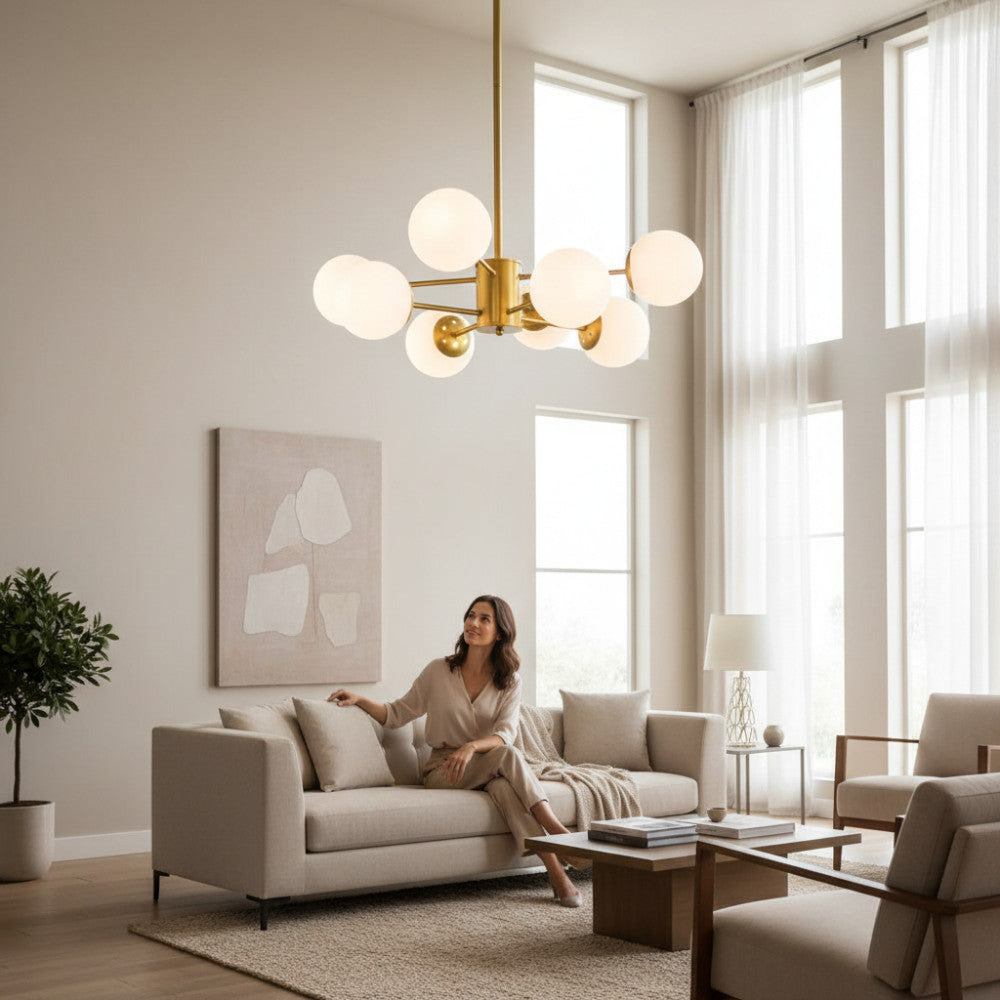 Lustra Cosmo Gold, 8xE27, 80W, 800x680mm
