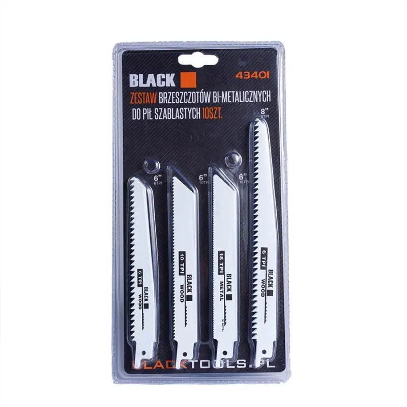 Set 10 lame fierastrau sabie NEAGRA 43401 pentru lemn si metal, bimetalice, diverse dimensiuni