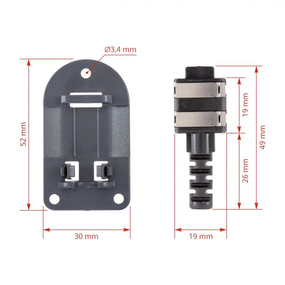 Set conector pentru prelungirea benzii gard electric impotriva melcilor