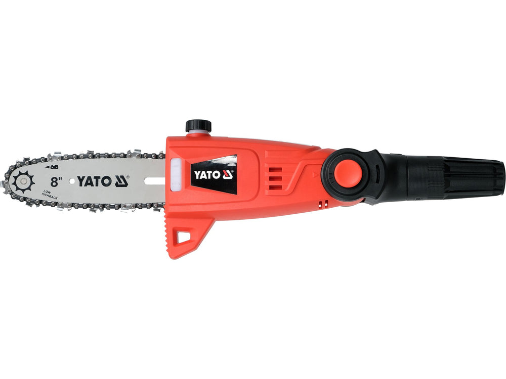 Fierastrau multifunctional Yato 18V, 1x2Ah, lama 8", functie drujba si foarfeca gard viu, maner telescopic