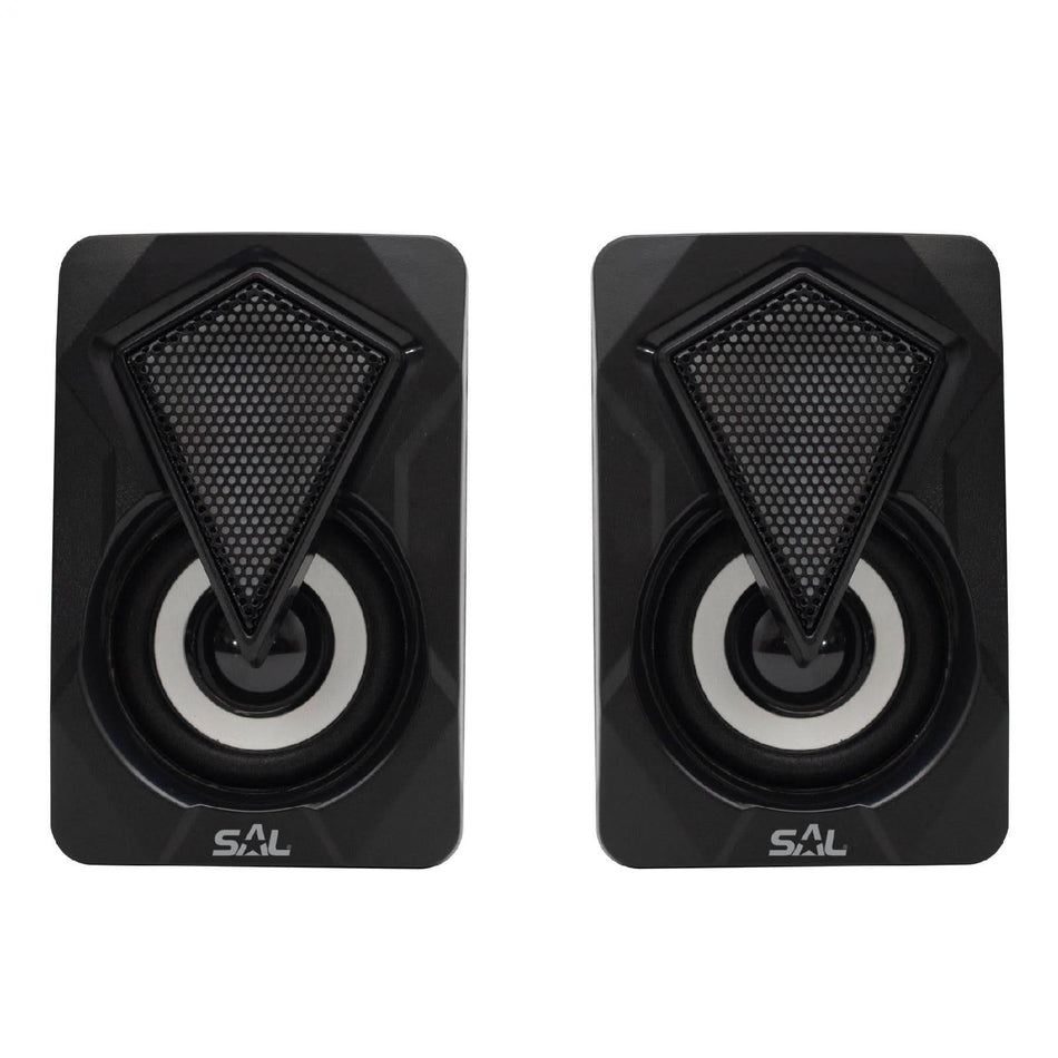 Boxe Multimedia Stereo PCS 230, 2x3W, Conexiune BT si AUX, LED RGB, Alimentare USB, Negru