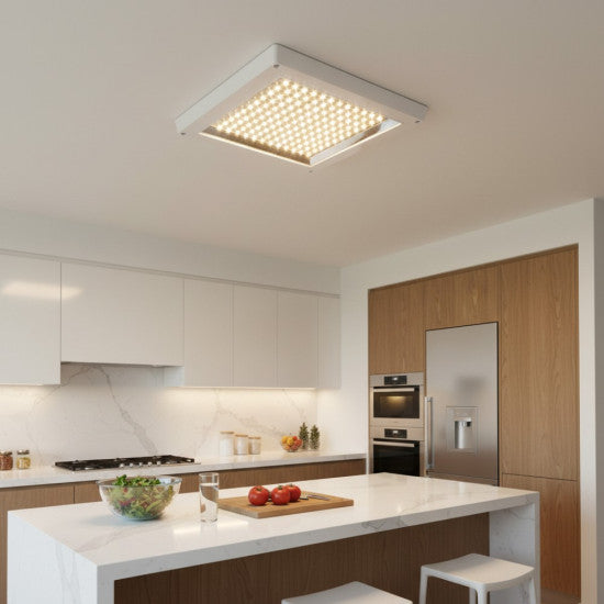 Plafoniera LED Patrata pentru Bucatarie, 16W, 268x268x35mm, 6500K