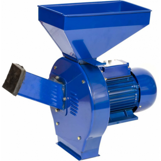 Moara electrica CRAFT-TEC MX426 cu cuva mare pentru furaje si cereale, 4 site, tocator lateral, ciocanele si cutite