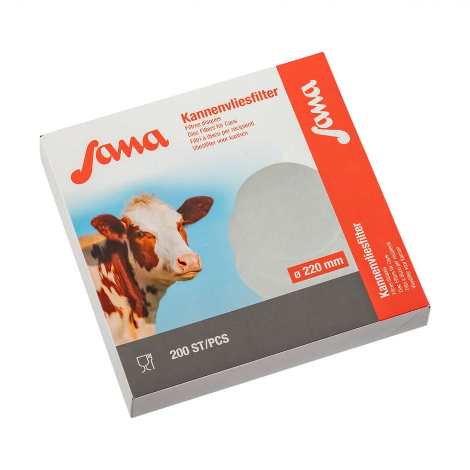 Filtru disc pentru lapte, Sana, 220 mm, 200 buc