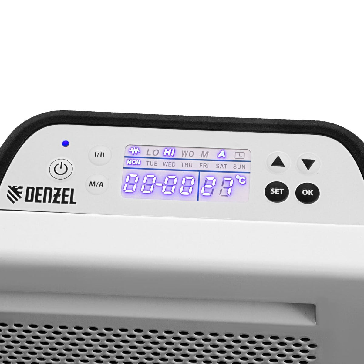 Convector electric hibrid Denzel HybridX-2000, 2000W, incalzitor cu infrarosu, termostat digital, montaj pe perete sau podea