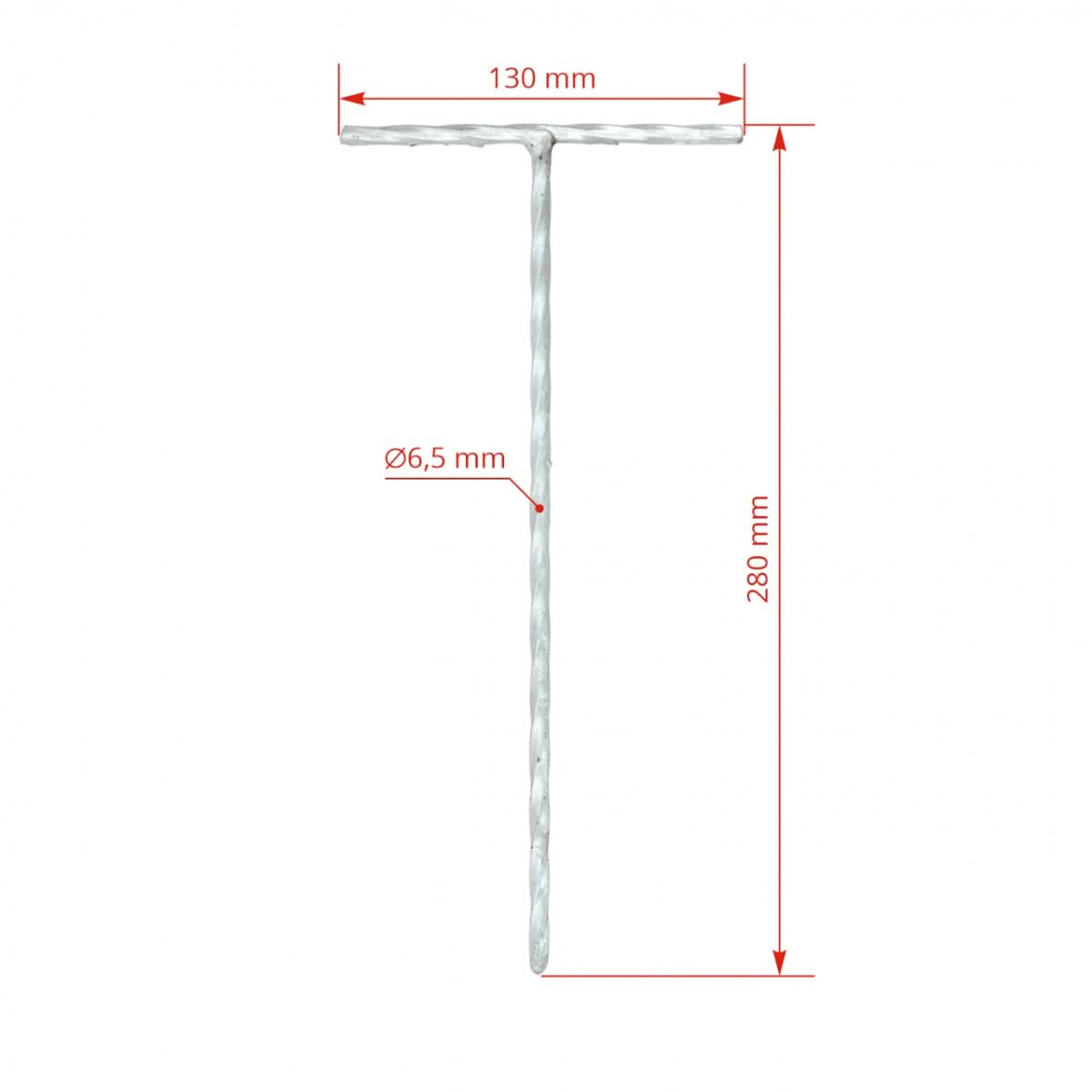 Cuie metalice pentru fixare prelată acoperire baloți de fan - 28 × 13 cm